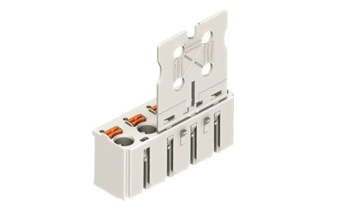 WAGO Konektor 2092-3104 1vodičový pružinový Tlačítko Push-in CAGE CLAMP®, šedá