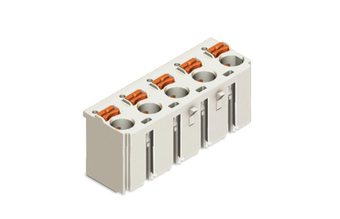 WAGO Konektor 2092-3124 1vodičový pružinový Tlačítko Push-in CAGE CLAMP®, šedá