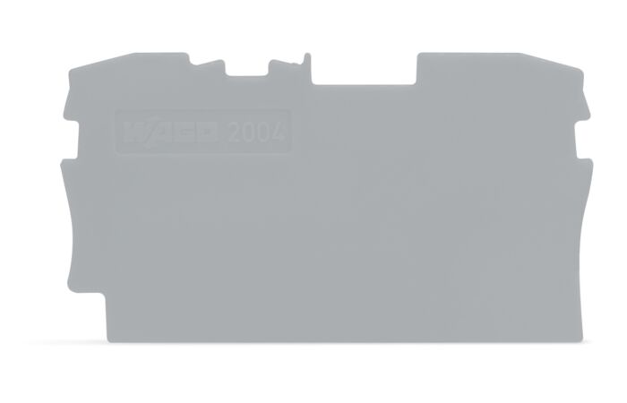 WAGO Bočnice 2004-1291 koncová a separátor 1 mm, šedá