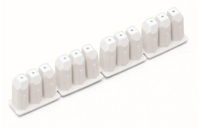 WAGO Zarážka 726-901 izolační 0,08–0,2 mm² „e“ (0,14 mm² „f“); 4× 3 ks/pás; Bílá