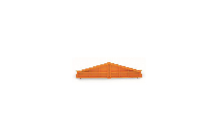 WAGO Bočnice 727-117 8patrová koncová bez potisku tloušťka 7,62 mm oranžová