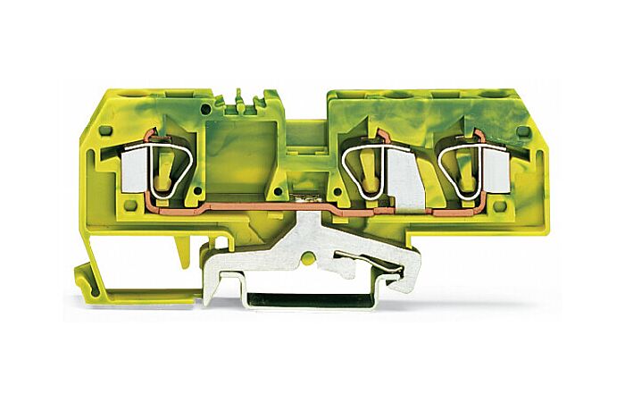 WAGO Svorka 282-687 3vodičová, pro ochranný vodič, zeleno-žlutá