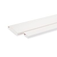 OBO BETTERMANN Vrchní díl, pro drážkovaný kanál, 2500, čistě bílá Polyvinylchlorid, PVC  typ COF SETCOU13M
