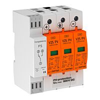 OBO BETTERMANN Kombinovaný svodič V25 pro FV systémy, 900 V DC s dálkovou signalizací typ V25-B+C 3PHFS900