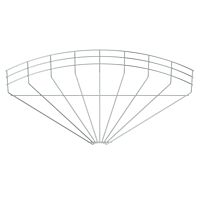 OBO BETTERMANN Oblouk 90° mřížových žlabů, 105x500, Ocel, St, galvanicky zinkováno, DIN EN 12329 typ GRB 90 150 G