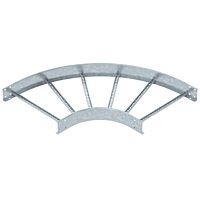 OBO BETTERMANN Oblouk 90°, pro kabelový žebřík, 110x600, Ocel, St, žárově zinkováno ponorem, DIN EN ISO 1461 typ LB 90 1160 R3 FT