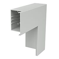 OBO BETTERMANN Plochý roh, pro kanál WDK, 300x130x100, světle šedá Polyvinylchlorid, PVC  typ WDK F100130LGR