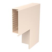 OBO BETTERMANN Plochý roh, pro kanál WDK, 400x230x100, krémová bílá Polyvinylchlorid, PVC  typ WDK F100230CW