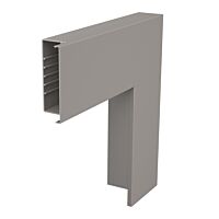 OBO BETTERMANN Plochý roh, pro kanál WDK, 470x170x80, kamenná šeď, Polyvinylchlorid, PVC  typ WDK F80170GR