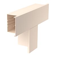 OBO BETTERMANN Díl T, pro kanál WDK, 400x130x100, krémová bílá Polyvinylchlorid, PVC  typ WDK T100130CW