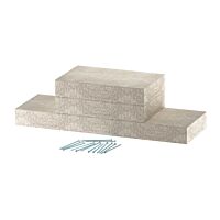 OBO BETTERMANN Nástěnný krycí díl, pro PYROLINE Con, 200x120, šedá Odlehčený beton se skleněnými vlákny  typ PLCD W061220