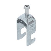 OBO BETTERMANN Třmenová příchytka, 1-nás, 16-22mm, Ocel, St, žárově zinkováno ponorem, DIN EN ISO 1461 typ BS-F1-M-22 FT