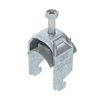 OBO BETTERMANN Třmenová příchytka, 1-nás, 22-28mm, Ocel, St, žárově zinkováno ponorem, DIN EN ISO 1461 typ BS-N1-K-28 FT