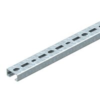 OBO BETTERMANN Profilová lišta, děrovaná, šířka výřezu 16mm, 500x30x15, Ocel, St, žárově zinkováno ponorem, DIN EN ISO 1461 typ CM3015P0500FT
