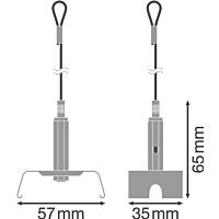 LEDVANCE Sada - Zavěšení pro montážní lištu TRUSYS PFM SUSPENSION KIT