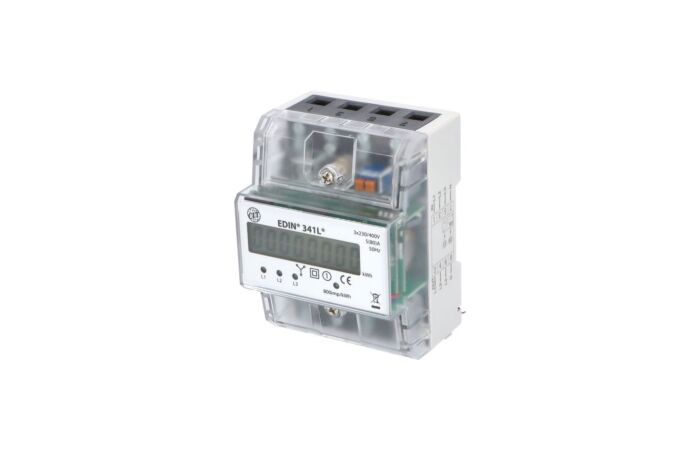 ELEMAN Elektroměr EDIN 341L, 80A, 4,5TE, LCD, 3-fázový, 1-tarif, podružný