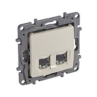 Zásuvka NILOÉ 664876 2xRJ45 Cat.6 béž.
