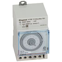 LEGRAND Hodiny spínací 412812 Analogové denní bez zálohy 3M 16A 230V IP20