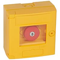 038002 NOUZ.SPÍNAČ+ŽLUT.BOX PROSKLENÝ
