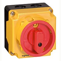 LEGRAND Spínač  022662 N+3P, 12A, pro vypnutí, odpojení motoru 1 otáčky IP65