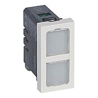 LEGRAND Kontrolka MOSAIC 78552 12-48V 1M dvojitá
