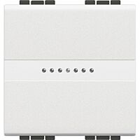 BTICINO Spínač N4053M2AN č 6 axiální 2 moduly bílý
