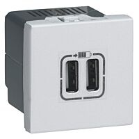 Zásuvka MOSAIC 278594L 2,4A 2USB