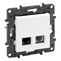 NILS-RJ11+RJ45 C6 UTP BÍLÁ