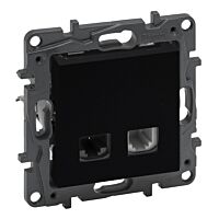 NILS-RJ11+RJ45 C6 UTP ČERNÁ