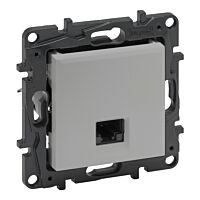 Zásuvka NILOÉ 863367 1XRJ45 C6A UTP hlin