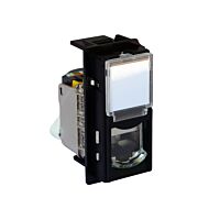 LNOW ZÁS RJ45 CAT6A UTP ČERNÁ
