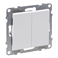 LEGRAND Přepínač SUNO č.6+6 dvojitý schodišťový bilý