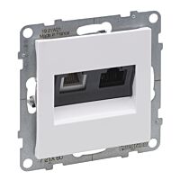 SUNO BÍLÁ RJ11+RJ45 CAT6 UTP