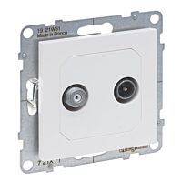 SUNO ZÁS.TV-R 2KABELY BÍLÁ