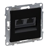 SUNO ČERN.2XRJ45 CAT6A UTP LCS