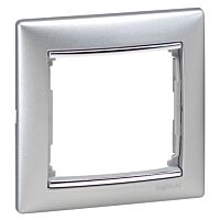 LEGRAND Rámeček VALENA 770351 jednoduchý hlin./stříb.
