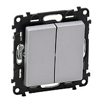 LEGRAND Vypínač VALENA LIFE 752308 č.6+6 hliník