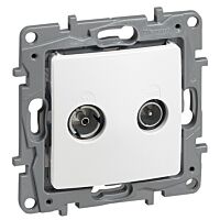 LEGRAND Zásuvka NILOÉ 664760 TV-RD bílá