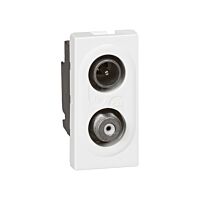 Zásuvka MOSAIC 78795 TV-SAT 1M BÍLÁ