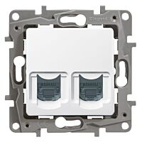 LEGRAND Zásuvka NILOÉ 664774 2XRJ45 cat.6 UTP bílá