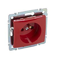 Zásuvka VALENA 774369 2P+T červená