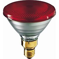 PHILIPS Žárovka 100W E27 IR100C PAR38 rudá
