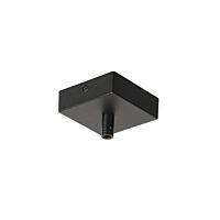 SLV Rozeta stropní pro GLENOS  8,5x8,5x2,7 cm, s odlehčovacím profilem černá mat