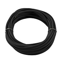 Textile cable, tripolar, 10m, black