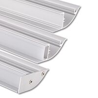 Profil AL 44/17mm NC mléčný 1m komplet