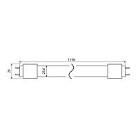 MCLED Trubice LED 20W T8 2600lm 4000K 1200mm