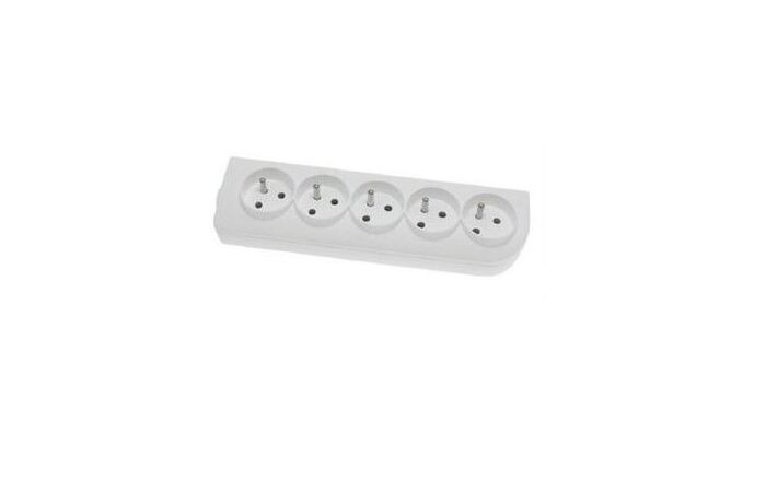 ELGOTECH 5zásuvka GN-50 250V/16A plast IP20 bílá