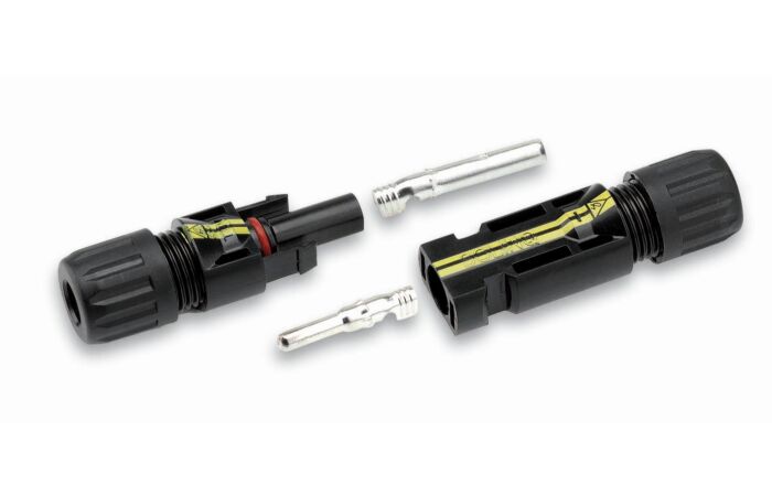 CIMCO Sada solárních konektorů MC4 F/M 2,5 - 6 mm2 (konektorový systém zástrčka a zásuvka + plastová pouzdra = 1ks)