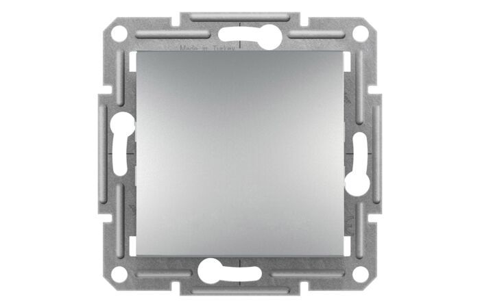 SCHNEIDER  Asfora Spínač jednopólový ř.1, bezšroubový, alu