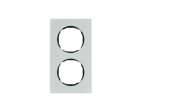 Rámeček, 2-násobný, Berker R.8, sklo bíl